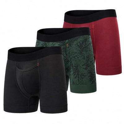 Advanced Men's Pouch Underwear | 3Pack - Black | Rainforest | Oxblood
