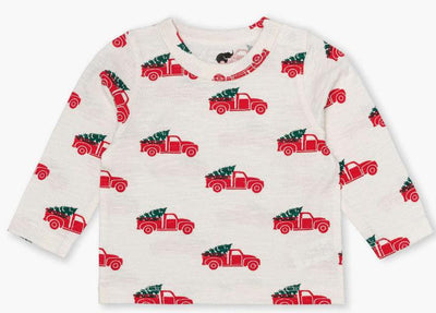 Long Sleeve Slub Jersey Crewneck Tee - Holiday Pickup