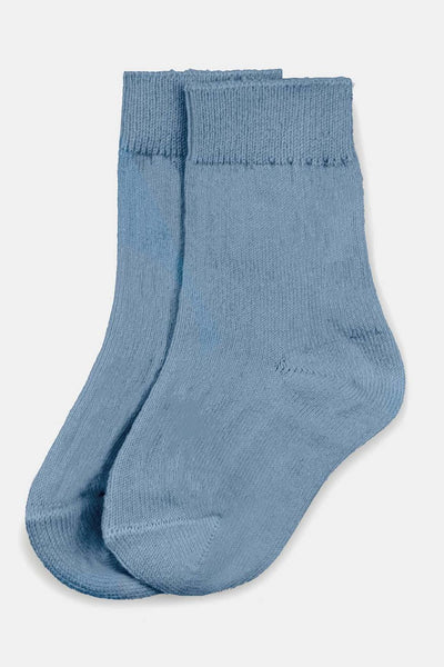 Organic baby anklet socks - Sky blue