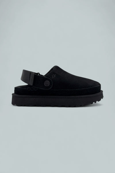 Goldenstar Clog Suede Shoes - Black