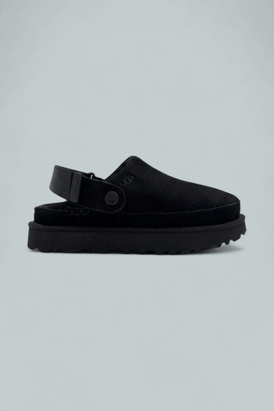 Goldenstar Clog Suede Shoes - Black