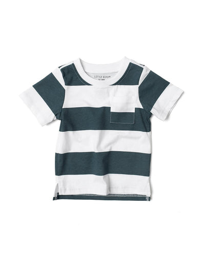 Striped Tee - Navy - T-shirt