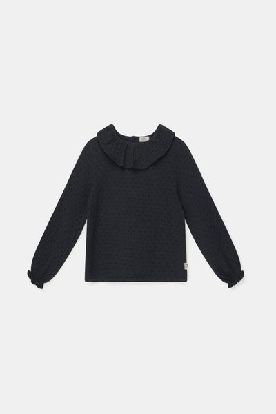 Organic gauze blouse - Dark grey - Blouse