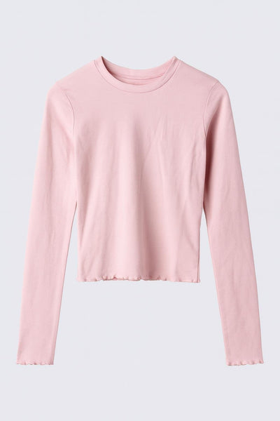 Sara Long Sleeve Top - Pink