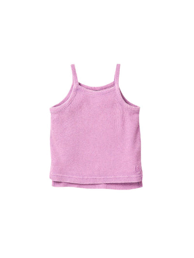 Girl's Waffle Tank - Purple