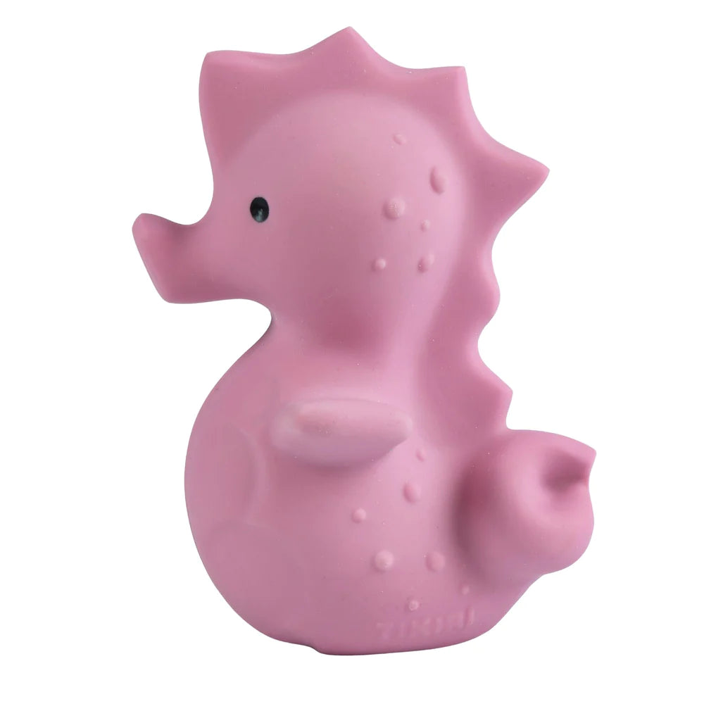 Sea Horse Natural Rubber Rattle Teether Bath Toy