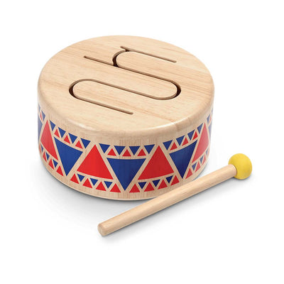 Solid Drum - Multicolor / Unisex / OS - ’Wooden Toy - Baby Kids Kids Adult Baby’