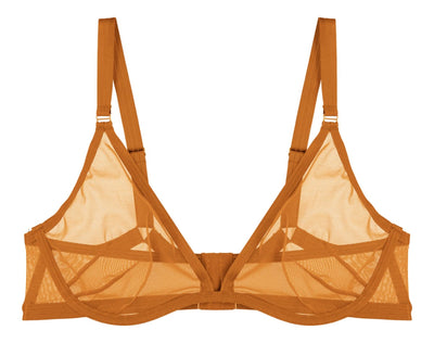 Follow Your Desires Plunge Bra - Mustard - Bra
