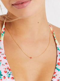 Jadeite Little Star ~ Red Jade - 18K Gold