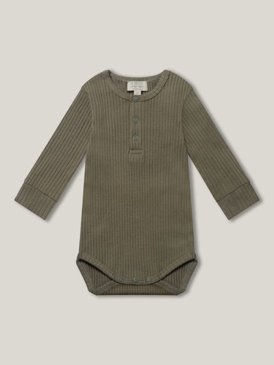 The Ribbed Onesie Baby - Sage