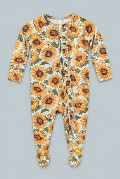 Ruffle Footie - Sammy's Sunflower