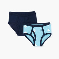 Boy's Briefs - Jet Set Light Blue + Navy