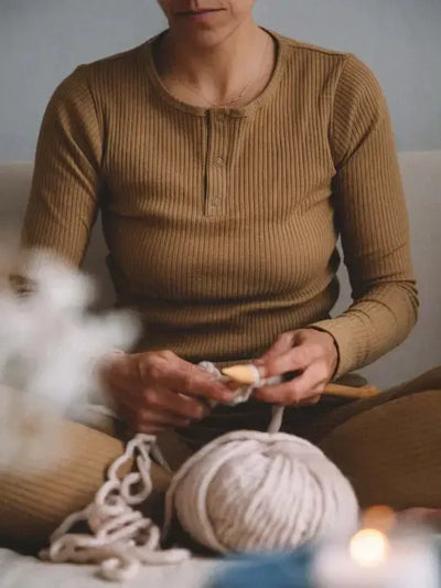 The Ribbed Top Women's - Bronze