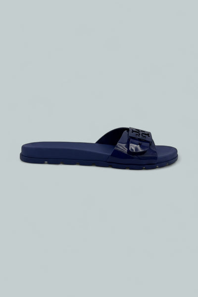 Women's Slip On Buckled Slide Sandals - Ballpoint
