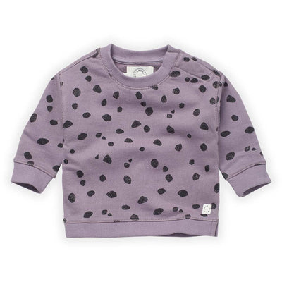 Animal Print Sweatshirt - Ice Purple - Sweatshirt