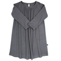 Sweetheart Dress - Charcoal Rib
