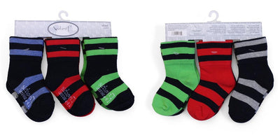 6-Pack Mid-Length Socks - Multi Stripe & Solid