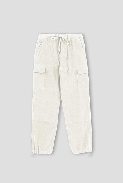 Corduroy Off Duty Cargo - Winter White - Pants
