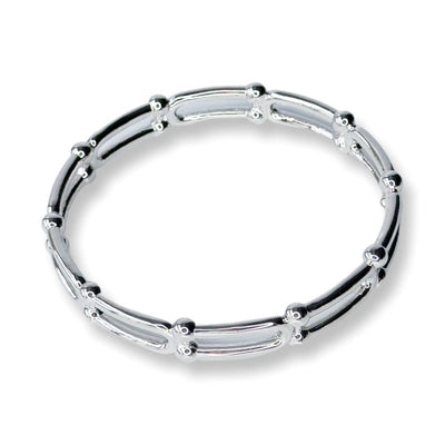 Grit Bangle - Silver