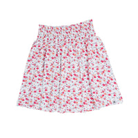 Smocked Skirt - Crimson Floral