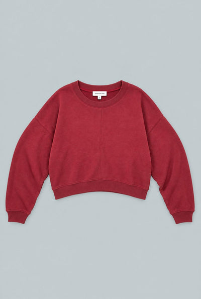 Relaxed Crewneck Sweatshirt - Red