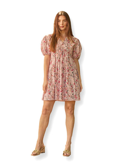 Abby Dress - Pink Florals