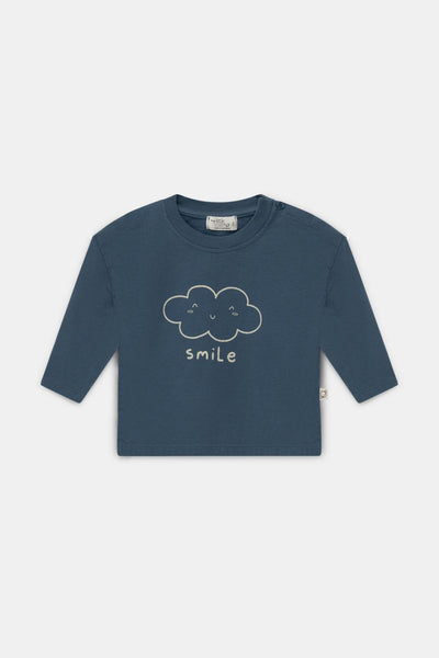 Organic basic print baby t-shirt - Blue - shirt - baby