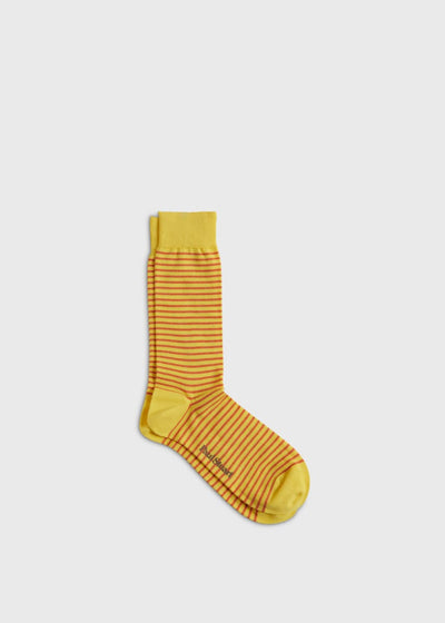 Horizontal Stripe Sock - Yellow