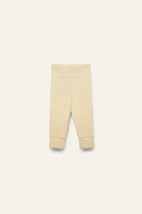 Organic Pima Cotton Baby Leggings - Yellow