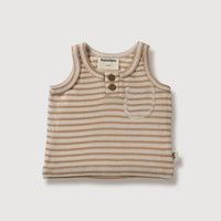 Baby Tank Top - Bronze Stripe