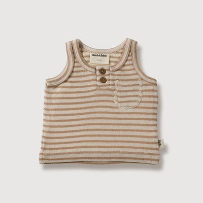 Baby Tank Top - Bronze Stripe
