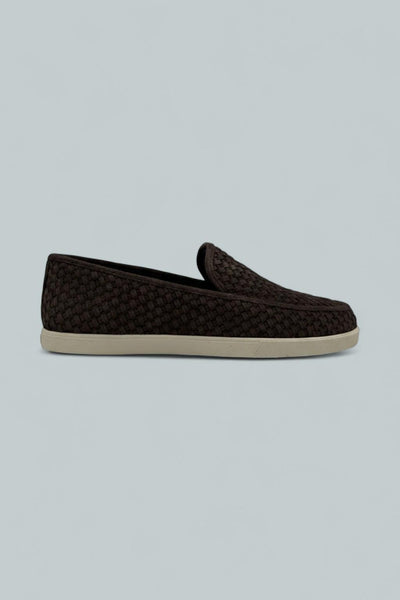 Sonoma Woven Suede Loafer - Cocoa Brown