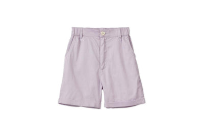 Organic Cotton Woven Bermuda Shorts - Lavender
