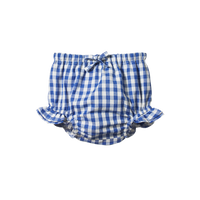 Gingham Petal Bloomers - Isle Blue Check
