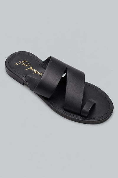 Women's Abilene Toe Loop Sandals - Washed Black