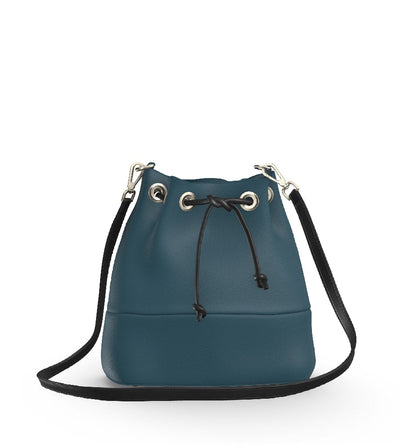 Brio Crossbody Bucket Bag - Peacock/Black