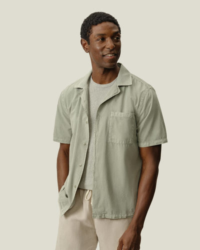 Air Cotton Camp Shirt - Riverstone