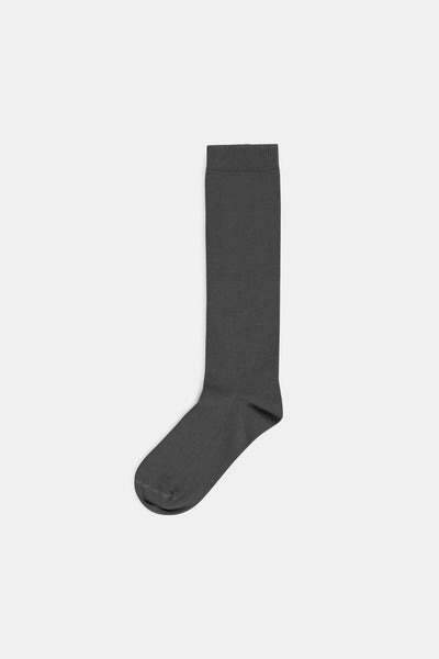 Cotton calf socks - Dark grey
