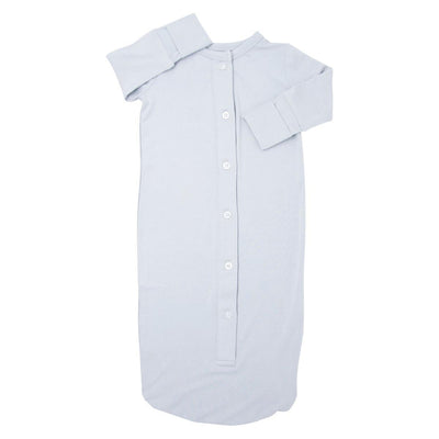 Button Gown - Glacial Grey