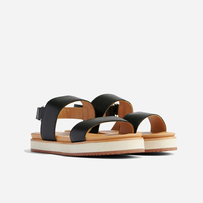 Go-To Flatform Sandal - Black - FINAL SALE