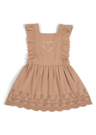 Corduroy Cotton Anglaise Dress - Wistful Mauve - Dresses