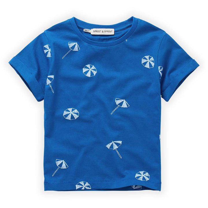 T-Shirt Umbrella Print - Azzurra Blue