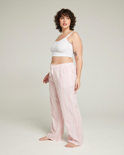 The Classic Trouser - Fondant Pink Stripe - Pajamas