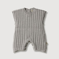 Knitted Playsuit - Gray Melange