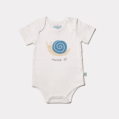Grow With Me-short Sleeved Onesie - Snailed It!