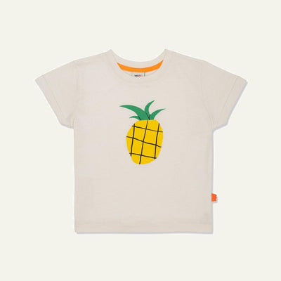 Recycled Cotton Pineapple Kid T-shirt - Natural/multi