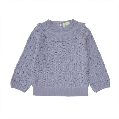 Baby Pointelle Sweater - Lavender - Sweater