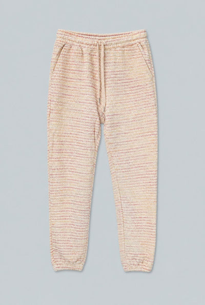 Textured Sweatpants - Cream Multi