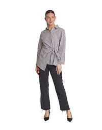 Marie Top - Brown-stripe