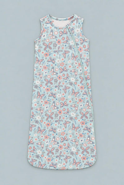 1.5 Tog Sleep Sack - Butterfly Aqua